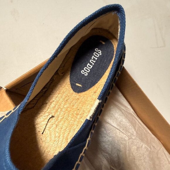 Soludos Men's Dali Canvas Slip on Espadrilles Navy Size 10 NEW - Picture 4 of 7